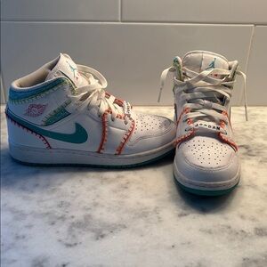 Nike Kids Sneakers - White and Teal
